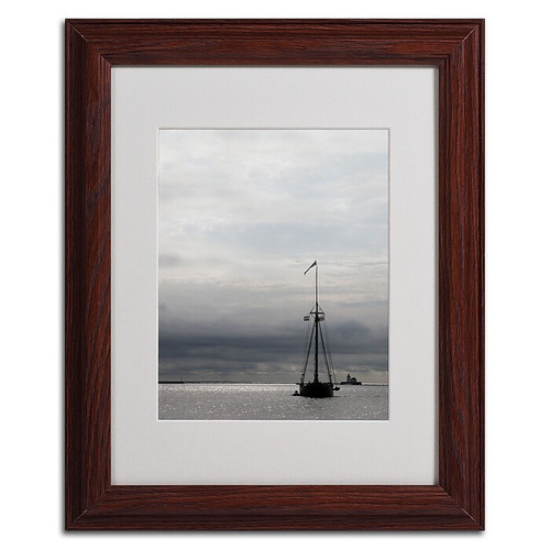 Trademark Monica Fleet "Legendary Dream" Art, White Matte W/Wood Frame, 11" x 14" (65dcfcf8e8837636b11a4025_ud)