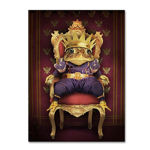 Trademark Fine Art ''The Frog Prince'' by J Hovenstine Studios 35" x 47" Canvas Art (ALI1365-C3547GG)