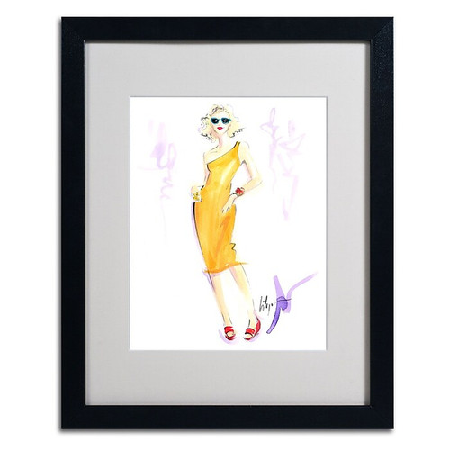 Trademark Jennifer Lilya "Sunny Delight" Art, White Matte With Black Frame, 16" x 20" (65dcfd9ee8837636b11a42f3_ud)