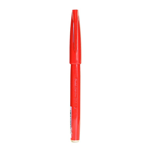 Pentel Pigment Liner, Fineliner, Red Ink, Dozen (64005-PK12)