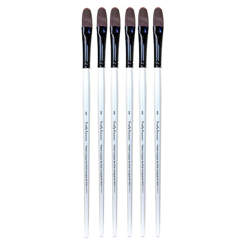 Robert Simmons Simply Simmons Extra Firm Filament filbert long handle 8 [Pack of 6] (PK6-255342008)