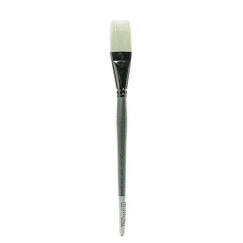 Silver Brush Silverwhite Series Synthetic Brushes Short Handle 1 In. Stroke (1511S-1)