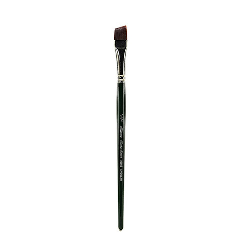 Silver Brush Ruby Satin Series Synthetic Brushes Short Handle 1/2 In. Angular 2506S (2506S-1/2)