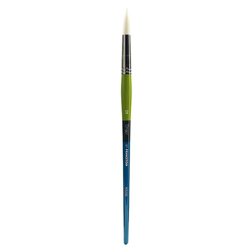 Princeton Snap! Brushes 12 White Taklon Long Handle Round (9800R-12)