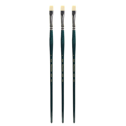 Princeton Series 5200 Ashely Better Interlocked Bristle Long Handle Brushes 6 bright [Pack of 3] (PK3-5200B-6)