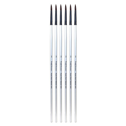 Robert Simmons Simply Simmons Extra Firm Filament round long handle 2 [Pack of 6] (PK6-255345002)