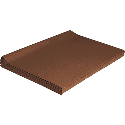 KolorFast Tissue Paper, 20" x 30", Brown, 480 Sheets/Pack, 5 Packs/Carton (P0058230)
