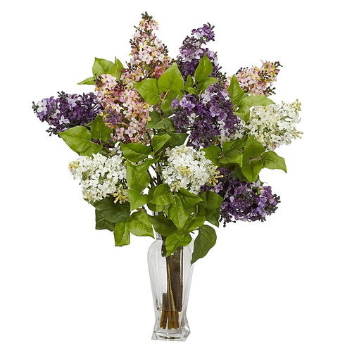 Nearly Natural 1256-AS Lilac Floral Arrangements, Assorted (65dd05c7e8837636b11a81ce_ud)