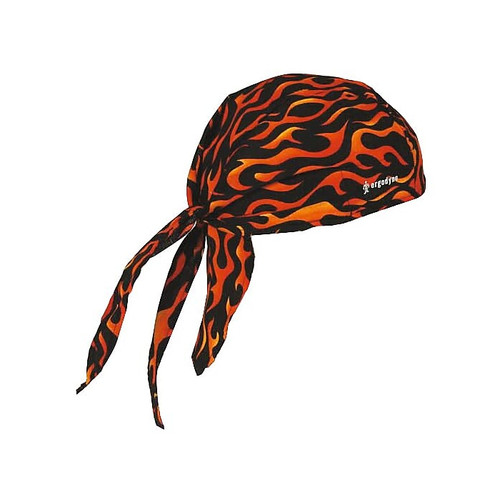 Ergodyne Chill-Its 6615 High-Performance Cooling Bandana, Red, One Size, 6/Carton (12485)