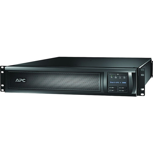 APC Smart-UPS X 3000 Rack/Tower LCDVA UPS, 7 Outlets, Black (SMX3000RMLV2UNC)