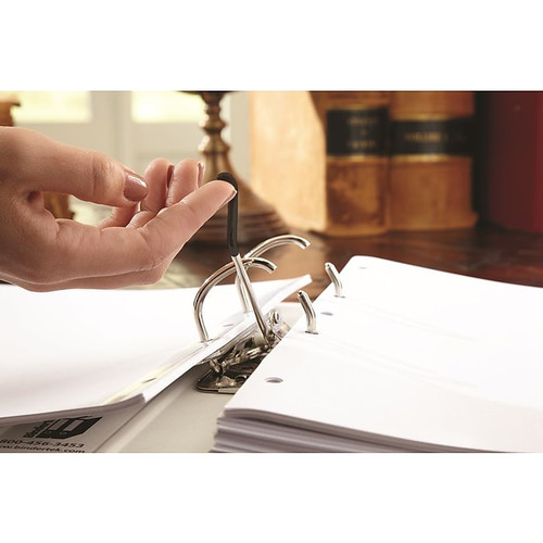 Bindertek Advantage Topfiles 2" 2-Ring Non-View Binders, Black (TFSLN-BK)