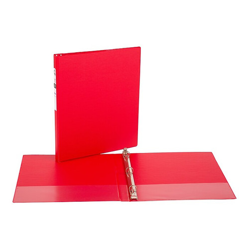Avery Economy 1/2" 3-Ring Non-View Binders, Red (03210)