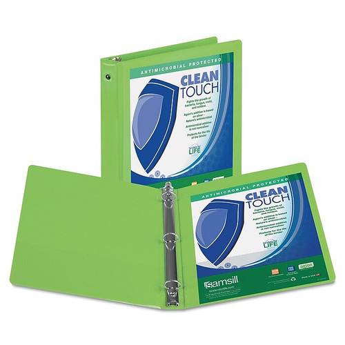Samsill Clean Touch 3" 3-Ring View Binders, Lime Green (17385_1)