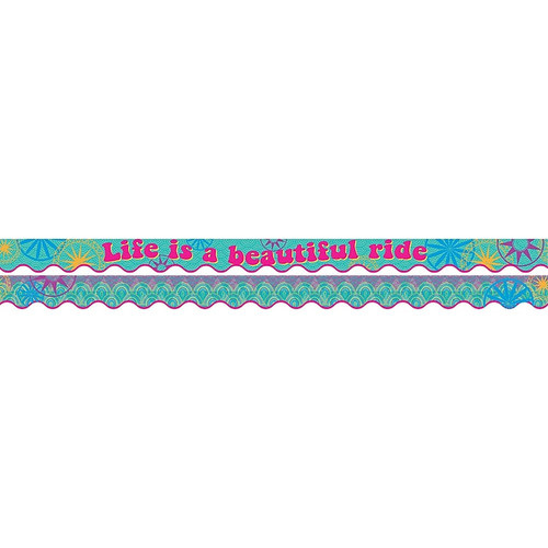 Barker Creek Bohemian Double-sided Scalloped Trim, 39-ft of scalloped trim per package (BC909)