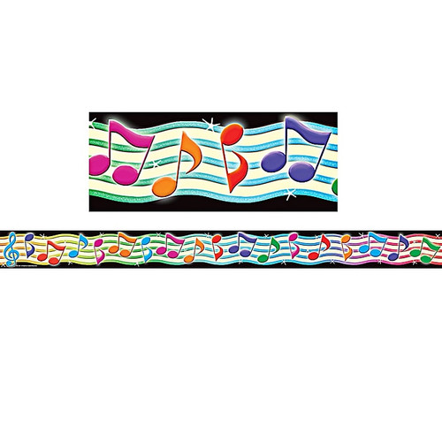 Musical Notes Straight Border Trim, 35" x 3" Grades K and up (65dd0942e8837636b11aa740_ud)