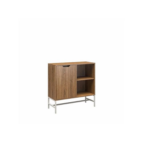 Ameriwood Modine 30"H 2-Shelf Bookcase with Adjustable Shelf, Walnut (3483905COM)