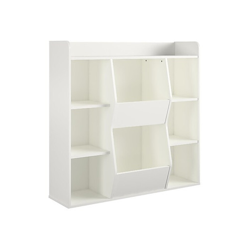 Ameriwood Tyler 40.8"H 9-Shelf Bookcase, White Particle Board (4865013COM)