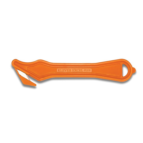Klever Excel PLUS, 7" Safety Cutter, Orange, 10/Pack (PLS-400-30G)