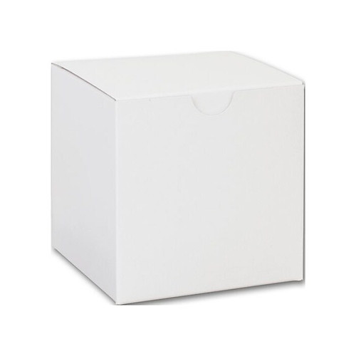 Bags & Bows 4" x 4" x 4" Gift Boxes, White, 100/Pack (250-040404C-9)