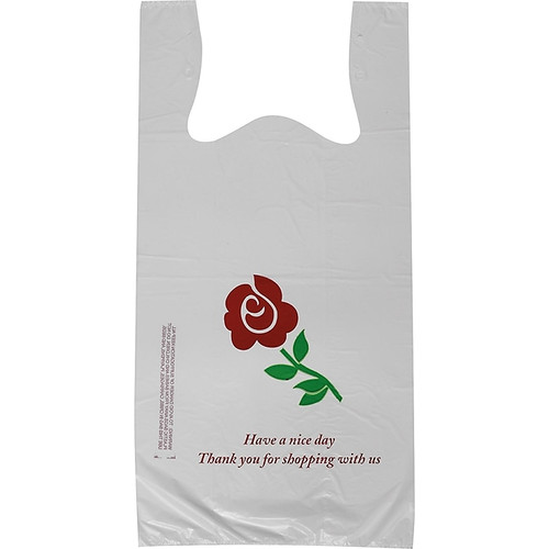 Pre-Printed T-shirt Bags, "Have a Nice Day" Rose (65dd0a15e8837636b11aadf0_ud)