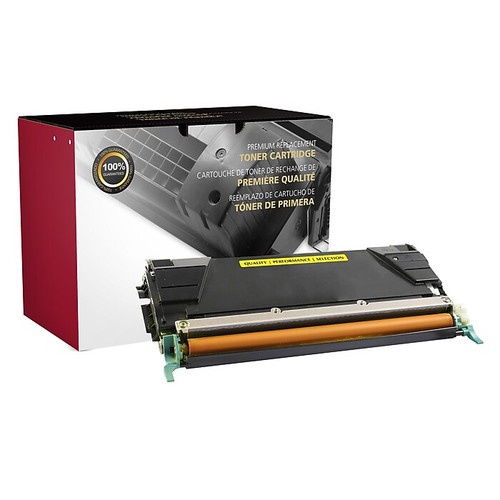 Clover Imaging Group Remanufactured Yellow High Yield Toner Cartridge Replacement for Lexmark C736H2YG (C736H2YG)