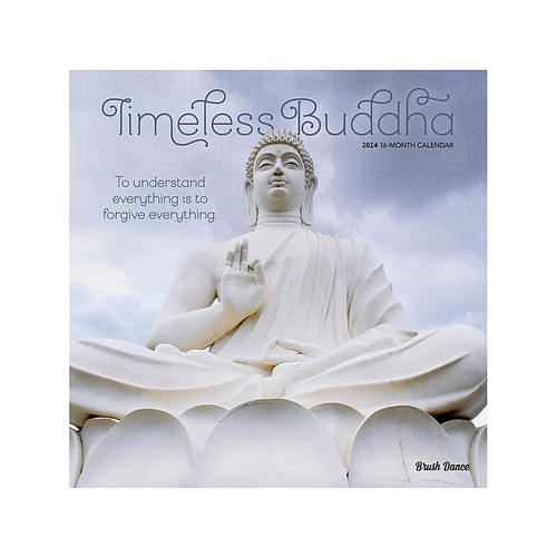 2024 BrownTrout Timeless Buddha 12" x 12" Monthly Wall Calendar (9781975470081)