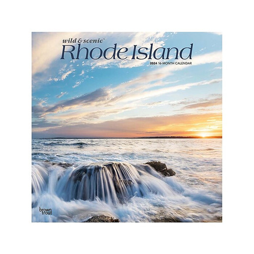2024 BrownTrout Rhode Island Wild & Scenic 12" x 12" Monthly Wall Calendar (9781975464769)