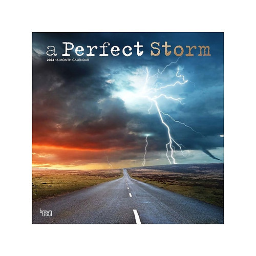 2024 BrownTrout A Perfect Storm 12" x 12" Monthly Wall Calendar (9781975457525)