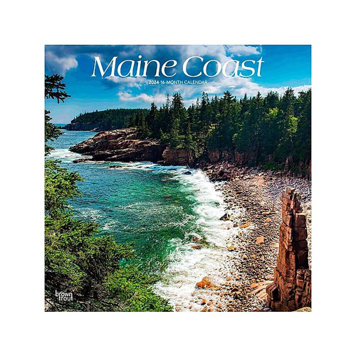 2024 BrownTrout Maine Coast 12" x 12" Monthly Wall Calendar (9781975463779)