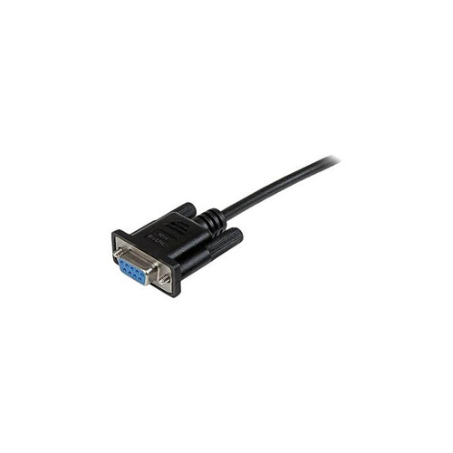 Startech® 6.6' F/F DB9 RS232 Serial Null Modem Cable, Black (65dd11d3e8837636b11acb7a_ud)