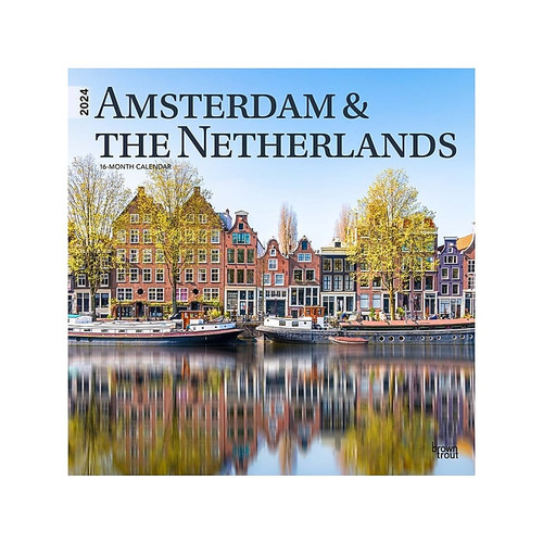 2024 BrownTrout Amsterdam & the Netherlands 12" x 12" Monthly Wall Calendar (9781975467364)