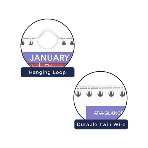2024 AT-A-GLANCE 6.5" x 7.5" Monthly Wall Calendar (PM5-28-24)