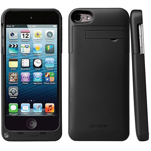 i-Blason PowerGlider 8-Pin Lightning Rechargeable Battery Case for Apple iPod Touch 5th Generation, Black (65dd15a7e8837636b11ae154_ud)