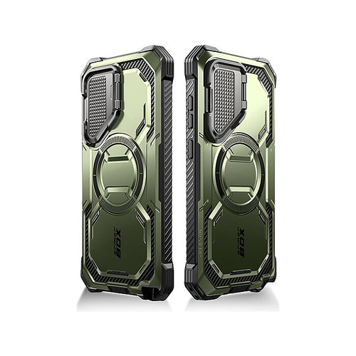 i-Blason Armorbox MagSafe Rugged Case for Samsung Galaxy S24 Ultra, Shock-Absorbing, Dark Green (65dd15a8e8837636b11ae17a_ud)
