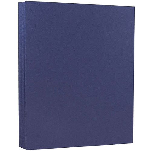 JAM Paper 80 lb. Cardstock Paper, 8.5" x 11", Presidential Blue, 50 Sheets/Pack (563916926)