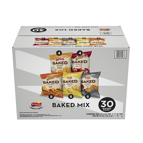 Frito Lay Baked Variety Corn Chips, 1.5 oz. Bags, 60 Bags/Carton (FRI49935)