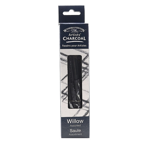 Winsor & Newton Assorted Willow Charcoal, Gray, 50/Pack, 2/Pack (66371-PK2)