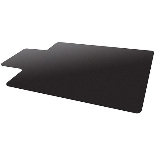 Deflect-O Blackmat Carpet Chair Mat with Lip, 45" x 53'', Low-Pile, Black (CM11232BLKCOM)