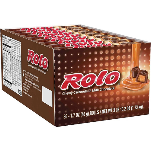 Rolo Caramel Milk Chocolate Pieces, 1.7 oz., 36/Box (HEC24400)