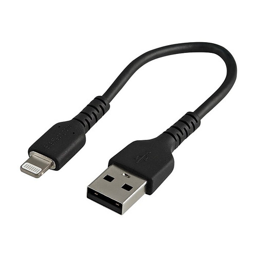 StarTech.com Lightning USB Cable for iPhone/iPad/iPod Touch, Black (RUSBLTMM30CMB)