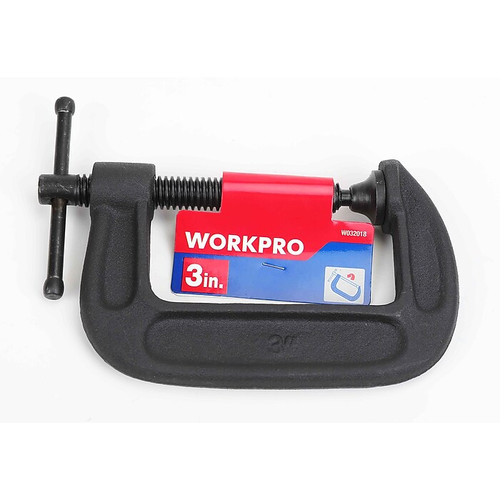 Workpro 3" Steel C-Clamp (W032018WE)