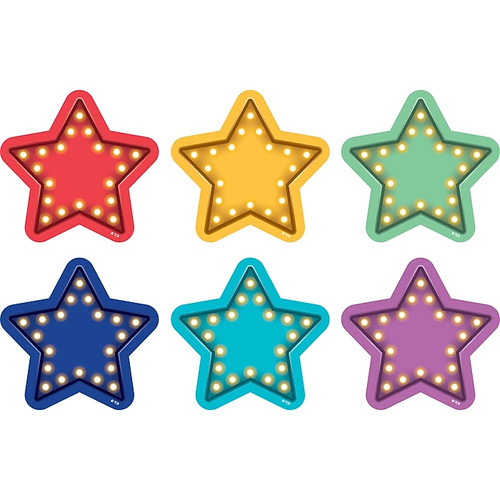 Teacher Created Resources Marquee Stars Spot On® Vinyl Floor Markers, Pack of 12 (TCR77378)
