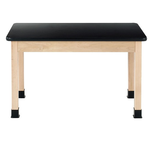 Diversified Woodcrafts Rectangular Science Table, 48" x 24", Black (P7101M30N)