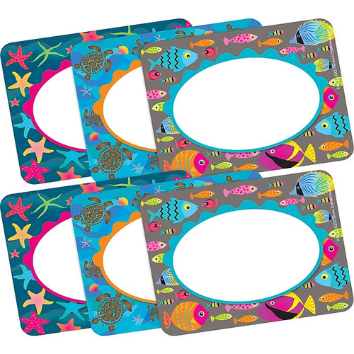 Barker Creek Kai Ola Name Tags/Self-Adhesive Labels, Multi-Design Set, 90/Set (4312_1)