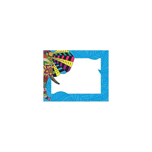 Barker Creek Boho Animals Name Tags, Self-Adhesive Labels, 3 1/2" x 2 3/4", 90/Pack (BC3774)