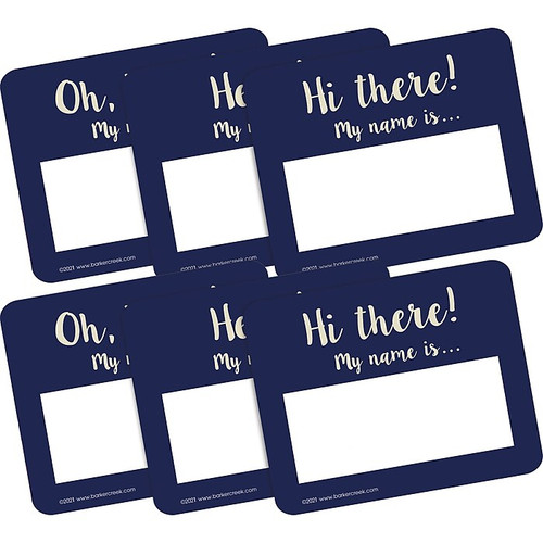 Barker Creek Name Tags/Self-Adhesive Labels, Oh Hello!, 90/Set (4323)