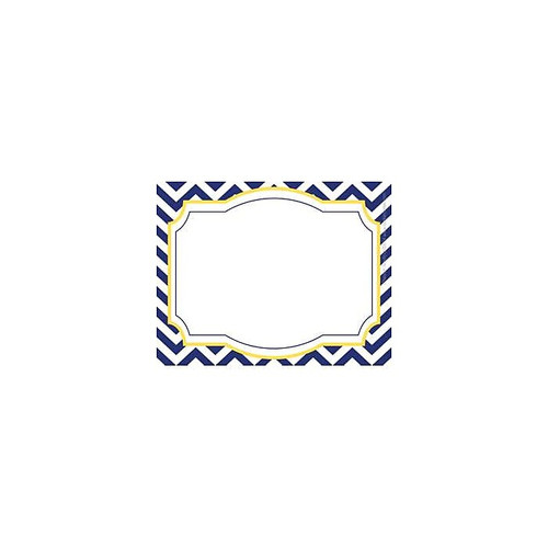 Barker Creek Chevron Nautical Name Tags, Self-Adhesive Labels, 3 1/2" x 2 3/4", 90/Pack (BC3763)