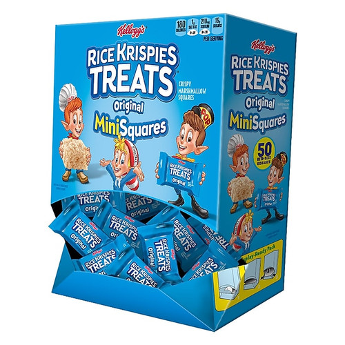 Rice Krispies Treats Marshmallow Cereal Bar, 0.39 oz., 50 Bars/Box (KEE12346)