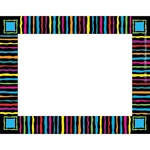 Barker Creek Neon Stripes Name Tag, 3 1/2" W x 2 3/4" D, 45/Pack (65dd17b9e8837636b11af52a_ud)
