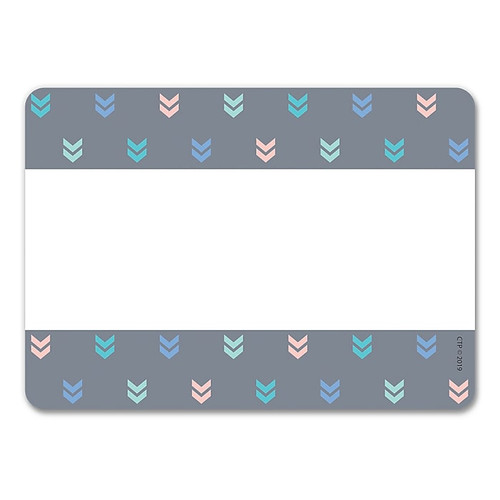 Creative Teaching Press Calm & Cool Colorful Mini Chevrons Name Tag Labels, Adhesive, 6 Packs of 36 (CTP8706BN)